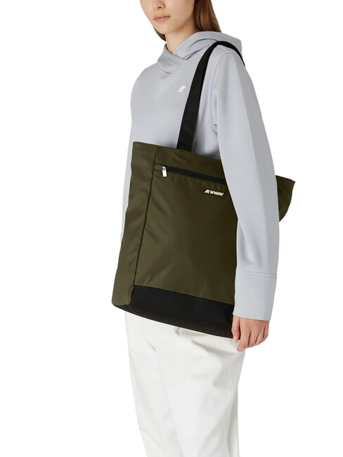 ELLIANT Bolsa de compras con bolsillo verde negruzco - Bolsos Mujer