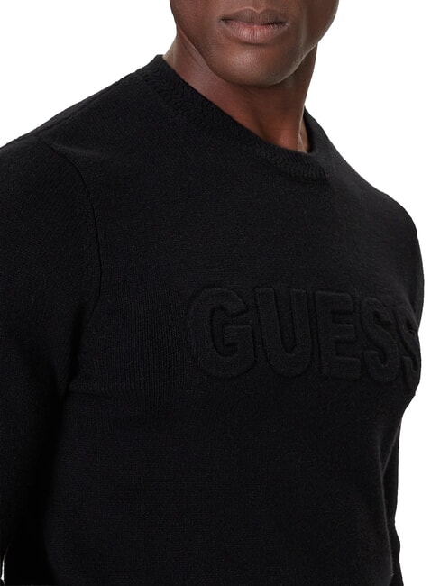 3D LOGO Suéter de cuello redondo jetbla - Suéteres de los hombres