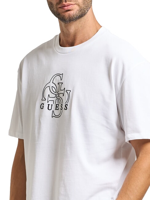 BASIC Camiseta de algodón purwhite - camiseta