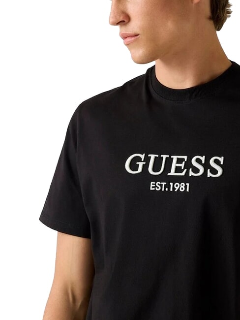 EMBROIDERY Camiseta de algodón jetbla - camiseta