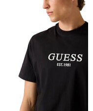 GUESS EMBROIDERY Camiseta de algodón jetbla - camiseta - 3