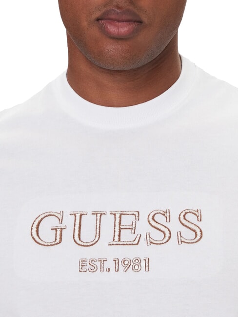 EMBROIDERY Camiseta de algodón purwhite - camiseta