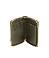 BIASIA EDA Cartera mediana de piel con cremallera musgo - Carteras Mujer - 2