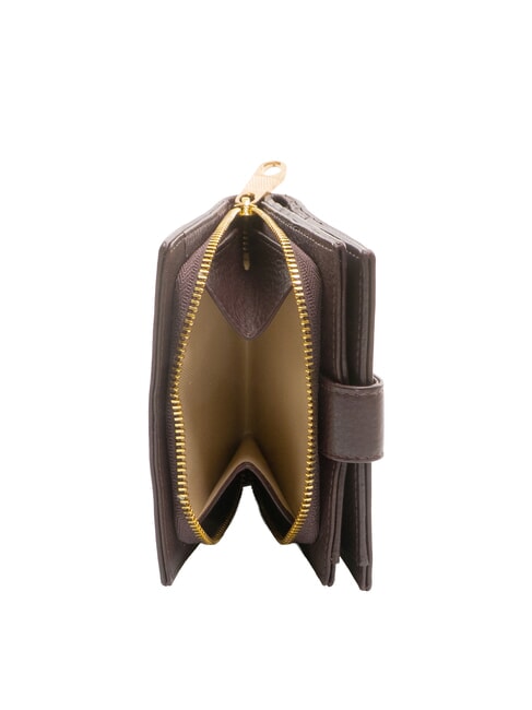 EDA Cartera compacta de cuero ciruela pasa - Carteras Mujer