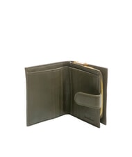 BIASIA EDA Cartera compacta de cuero musgo - Carteras Mujer - 2