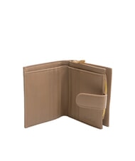 BIASIA EDA Cartera compacta de cuero gris pardo - Carteras Mujer - 2