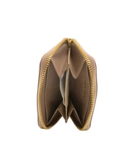 BIASIA EDA Cartera pequeña de cuero con cremallera gris pardo - Carteras Mujer - 2