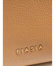 BIASIA WEAVE SMALL Bolso de hombro, con correa para el hombro camello - Bolsos Mujer - 4