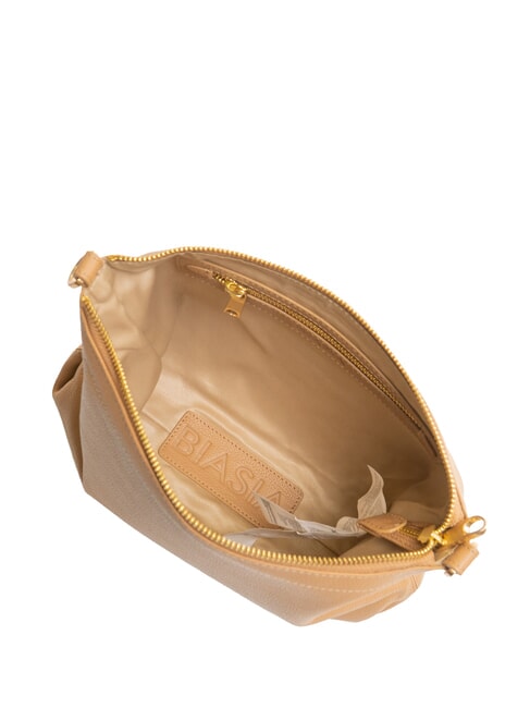 WEAVE SMALL Bolso de hombro, con correa para el hombro camello - Bolsos Mujer