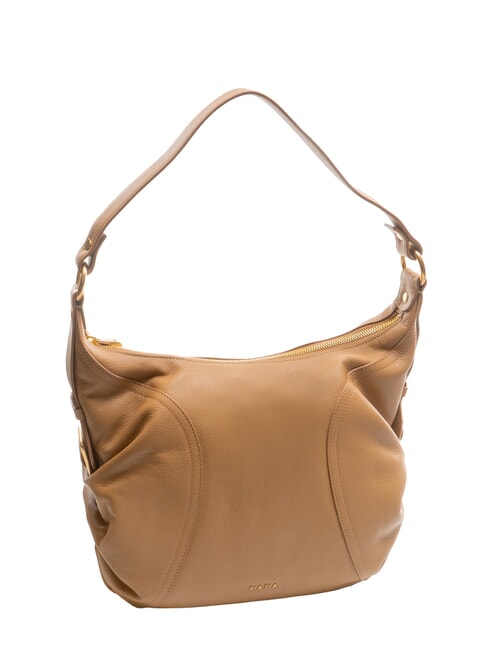 WEAVE Bolso hobo de cuero camello - Bolsos Mujer