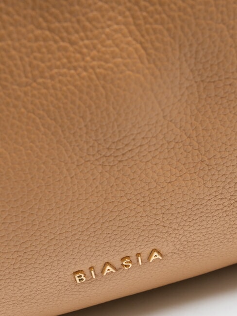 WEAVE Bolso hobo de cuero camello - Bolsos Mujer