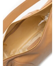 BIASIA WEAVE Bolso hobo de cuero camello - Bolsos Mujer - 5