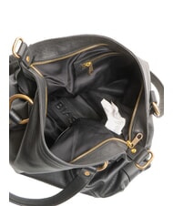 BIASIA WEAVE Bolso de compras de piel con bandolera negro - Bolsos Mujer - 5