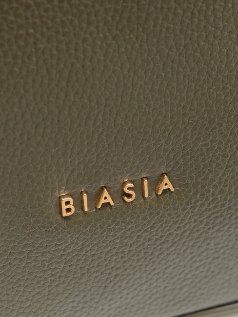 NOVEAU Bolso bandolera de piel con bandolera musgo - Bolsos Mujer