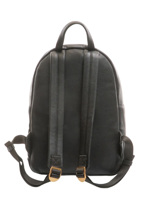 NOVEAU Mochila redonda de cuero negro - Bolsos Mujer