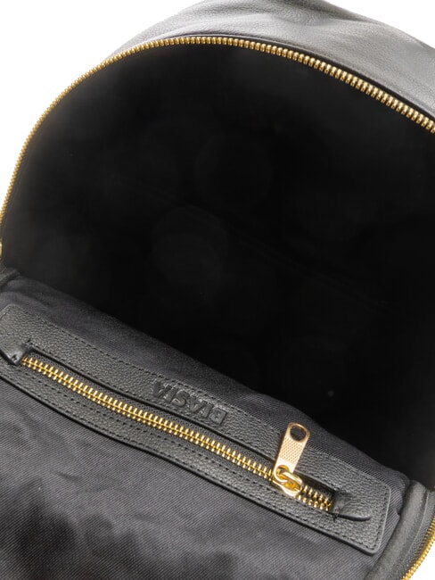 NOVEAU Mochila redonda de cuero negro - Bolsos Mujer