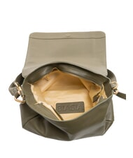 BIASIA NOVEAU Bolso de hombro de piel con solapa musgo - Bolsos Mujer - 5