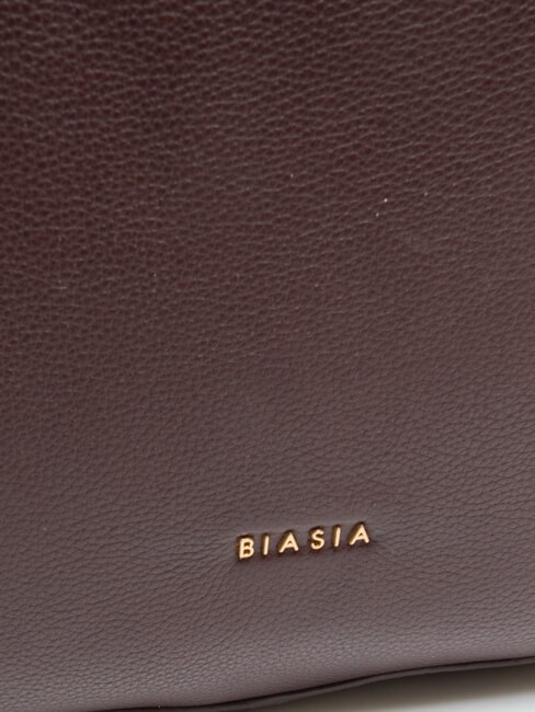 NOVEAU Bolso de hombro de piel ciruela pasa - Bolsos Mujer