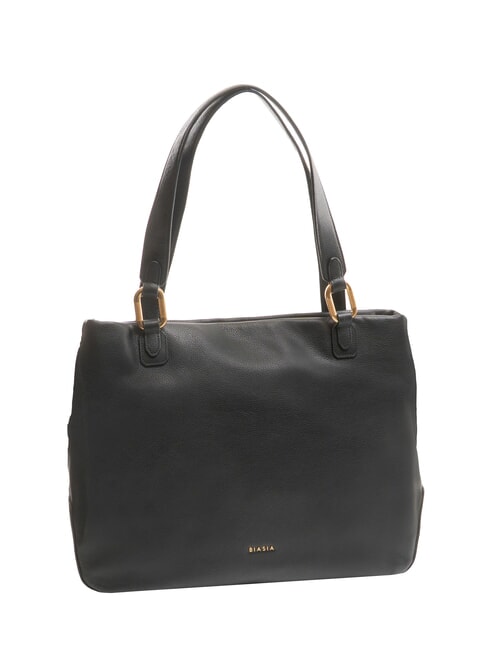 NOVEAU Bolso de hombro de piel negro - Bolsos Mujer