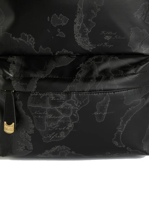 GEO SOFT BLACK Mochila redonda con bolsillo negro - Bolsos Mujer