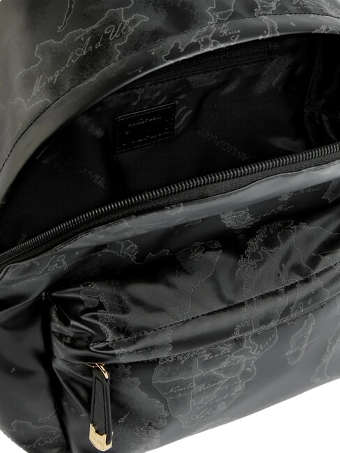 GEO SOFT BLACK Mochila redonda con bolsillo negro - Bolsos Mujer