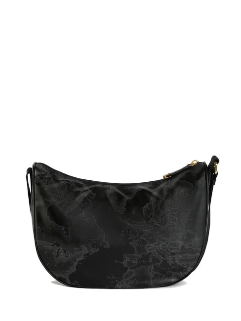 GEO SOFT BLACK Bolso de hombro mediano en forma de media luna negro - Bolsos Mujer