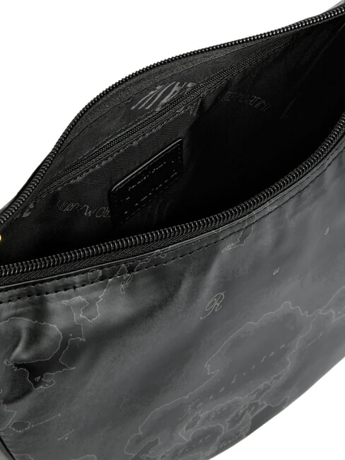 GEO SOFT BLACK Bolso de hombro pequeño con forma de media luna negro - Bolsos Mujer