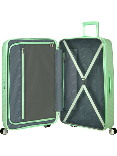 Maletas SOUNDBOX, medida grande, expandible verde pastel - Trolley Rígidos