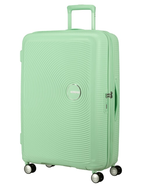 Maletas SOUNDBOX, medida grande, expandible verde pastel - Trolley Rígidos