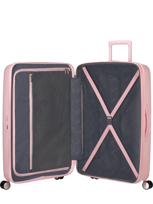 Maletas SOUNDBOX, medida grande, expandible rosa pastel - Trolley Rígidos