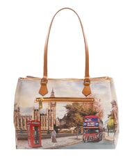 YNOT YESBAG Bolso de hombro estampado Calle Londres - Bolsos Mujer - 4