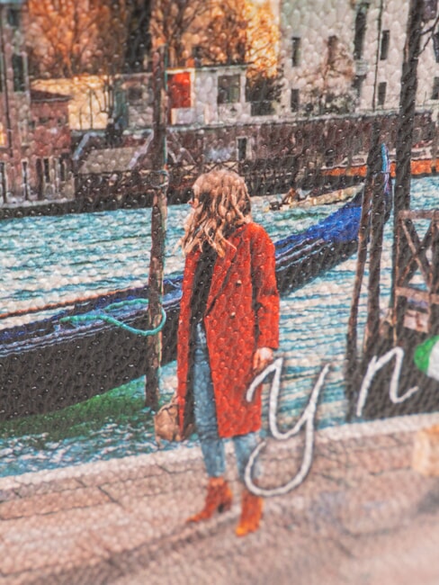 YESBAG Bolso de hombro Atardecer en Venecia - Bolsos Mujer