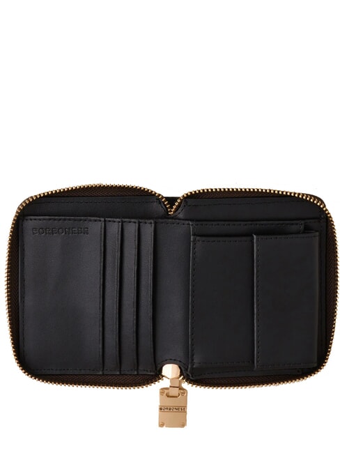 VITE COATED OP Cartera con cremallera op natural / negro - Carteras Mujer