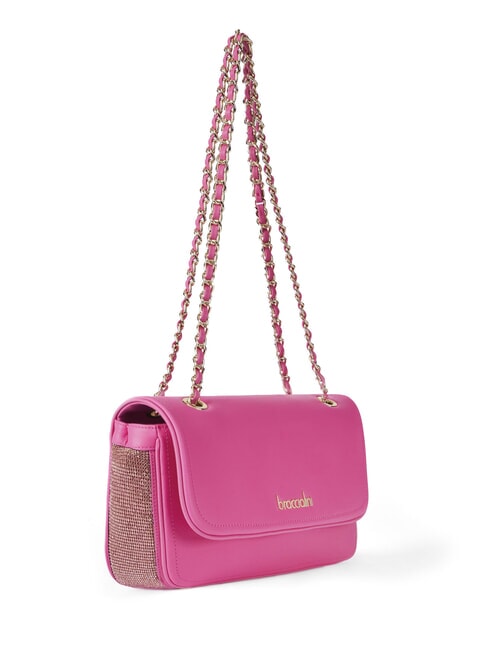 KIM Bolso convertible con malla metálica fucsia - Bolsos Mujer