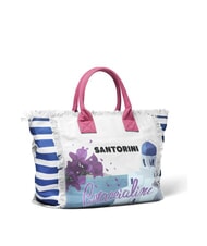 BRACCIALINI SUMMER Bolsa de lona con estampado Santorini - Bolsos Mujer - 2