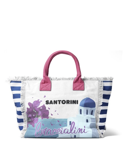 SUMMER Bolsa de lona con estampado Santorini - Bolsos Mujer
