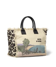 BRACCIALINI SUMMER Bolsa de lona con estampado Costa Azul - Bolsos Mujer - 2