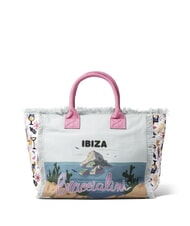 BRACCIALINI SUMMER Bolsa de lona con estampado Ibiza - Bolsos Mujer - 3