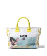 BRACCIALINI SUMMER Bolsa de lona con estampado Capri - Bolsos Mujer - 3