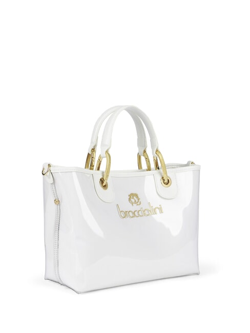BETH JELLY Bolso pequeño y brillante con bolsa blanco - Bolsos Mujer