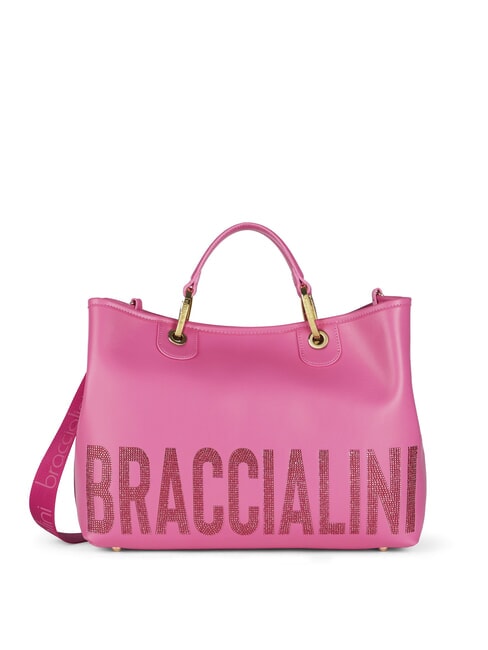 BETH SPECIAL Bolso grande con clutch fucsia - Bolsos Mujer