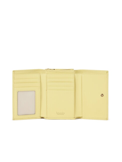 BASIC Cartera mediana de piel amarillo - Carteras Mujer