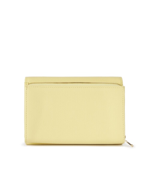 BASIC Cartera mediana de piel amarillo - Carteras Mujer