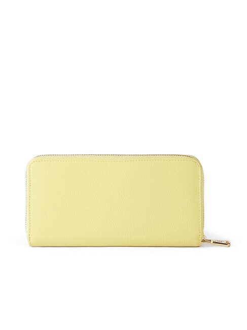 BASIC Cartera de cuero con cremallera amarillo - Carteras Mujer