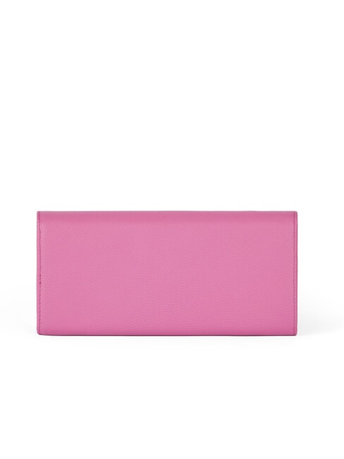 BASIC Cartera continental de piel fucsia - Carteras Mujer