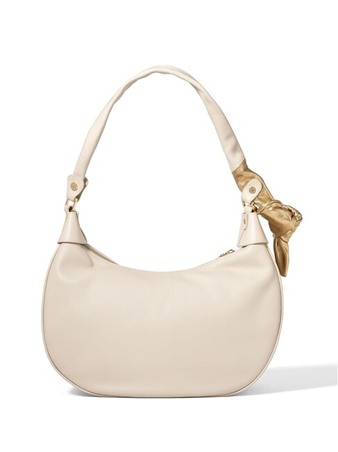 GRETA Bolso de hombro de piel beige - Bolsos Mujer