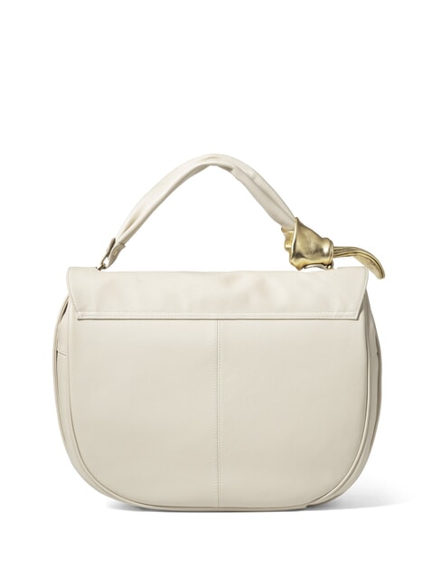 GRETA Bolso de piel con bandolera beige - Bolsos Mujer