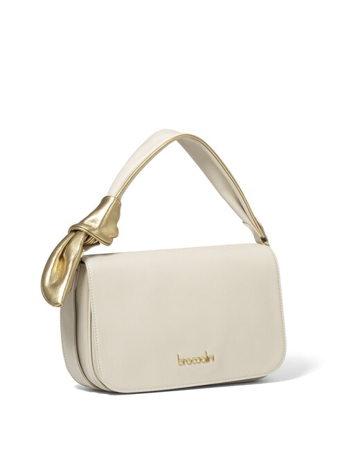 GRETA Bolso de piel con bandolera beige - Bolsos Mujer