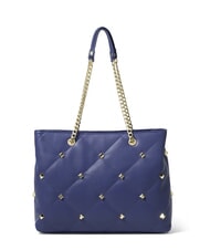 BRACCIALINI QUILT Bolso de hombro con asas de cadena azul - Bolsos Mujer - 3