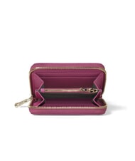 BRACCIALINI BASIC Cartera peque&ntilde;a de cuero con cremallera rojo - Carteras Mujer - 2